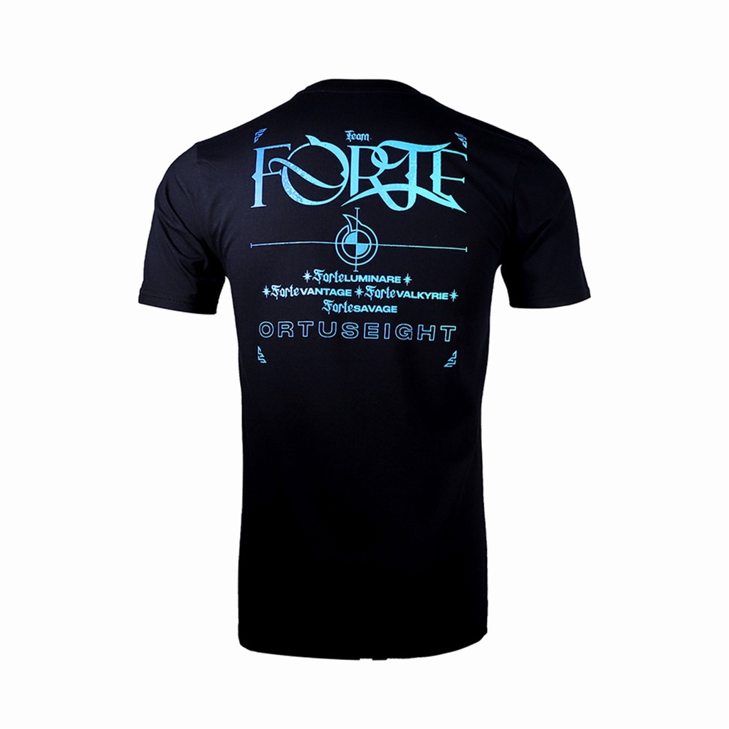 BAJU KAOS ORTUSEIGHT FORTE WORD T-SHIRT - Black (100% ORIGINAL)