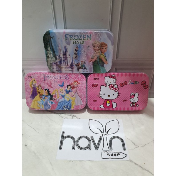 PUZZLE KERTAS dalam KOTAK KALENG-Mix Cewe