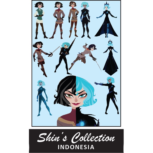 

Sticker stiker murah anti air Cassandra Rapunzel 1 pc