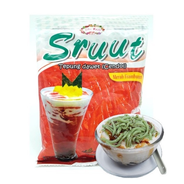 

‌Sruut Merah Frambozen 100gr Tepung Dawet Cendol