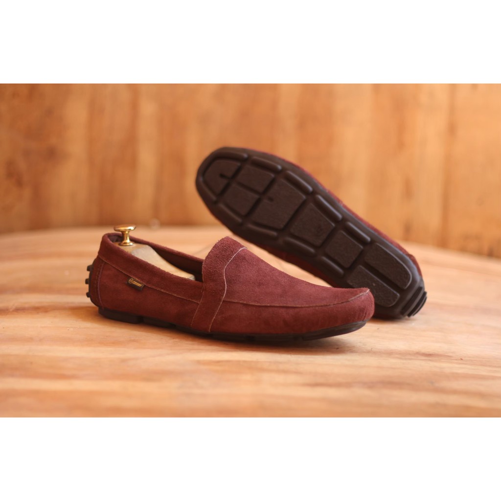 Sepatu Pansus || Sepatu Slip On Pria Cevany Polis Sepatu Santai Kulit Suede Original Made