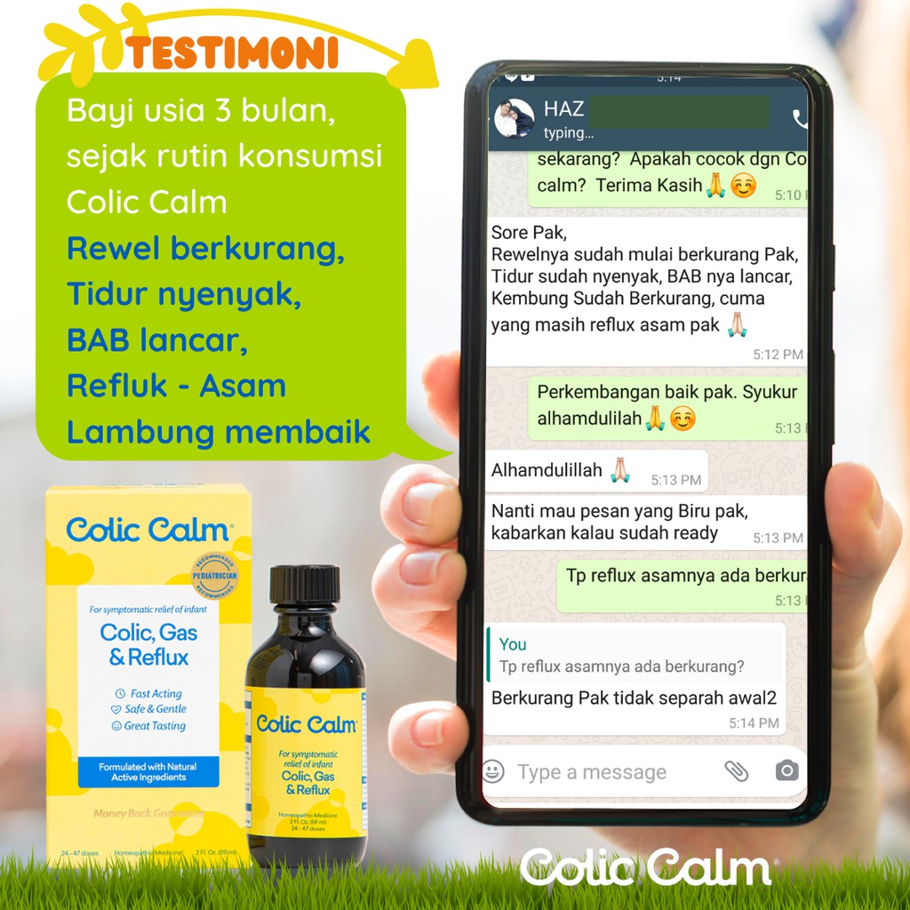 Colic Calm Gripe Water Baby Kids meredakan Kolik Refluk (GERD) Kembung Sembelit  dengan Efektif-3
