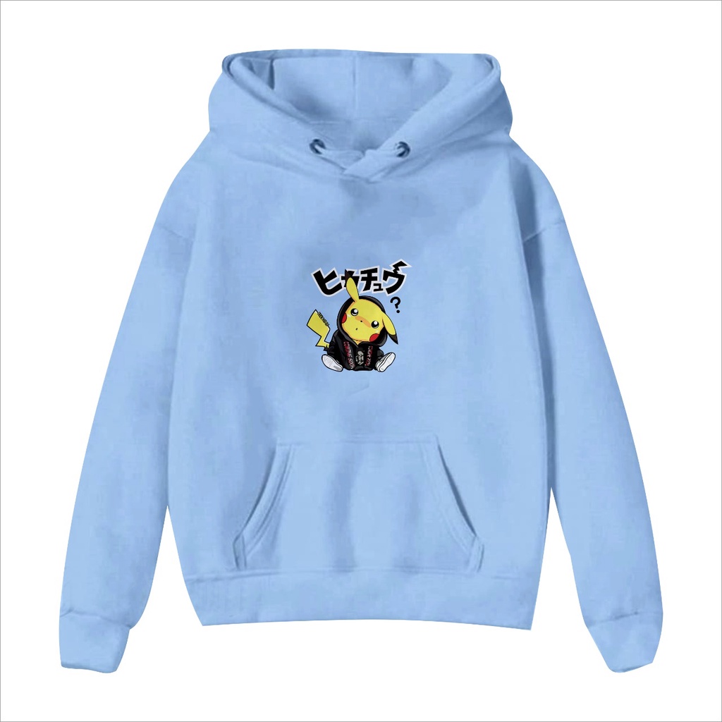 Sweater Anak Pokemon Boy Keren Pikachu Sweater Hoodie Anak Perempuan dan Laki laki Sweater Anak unisex Usia 3-7thn