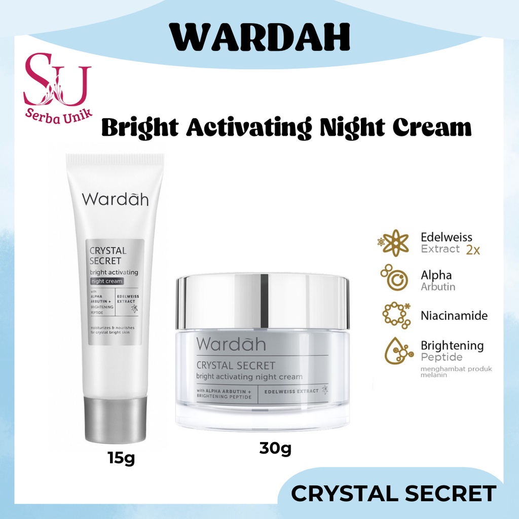 Wardah Crystal Secret Bright Activating Night Cream