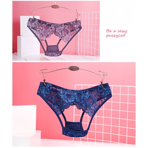 Celana Dalam Brief Wanita Thongs Sexy Low Waist berongga Cd Bunga Lace Lingerie Modis G Sting 3C219