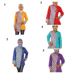 Blouse Batik I Blouse Kerja Wanita Batik I Blus Batik Wanita Wanda