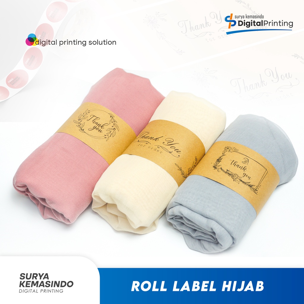 

Roll Label Hijab - Label Hijab - Roll Label Kerudung - Paperbelt Hijab - SKIDigiPrint/kraft/classic