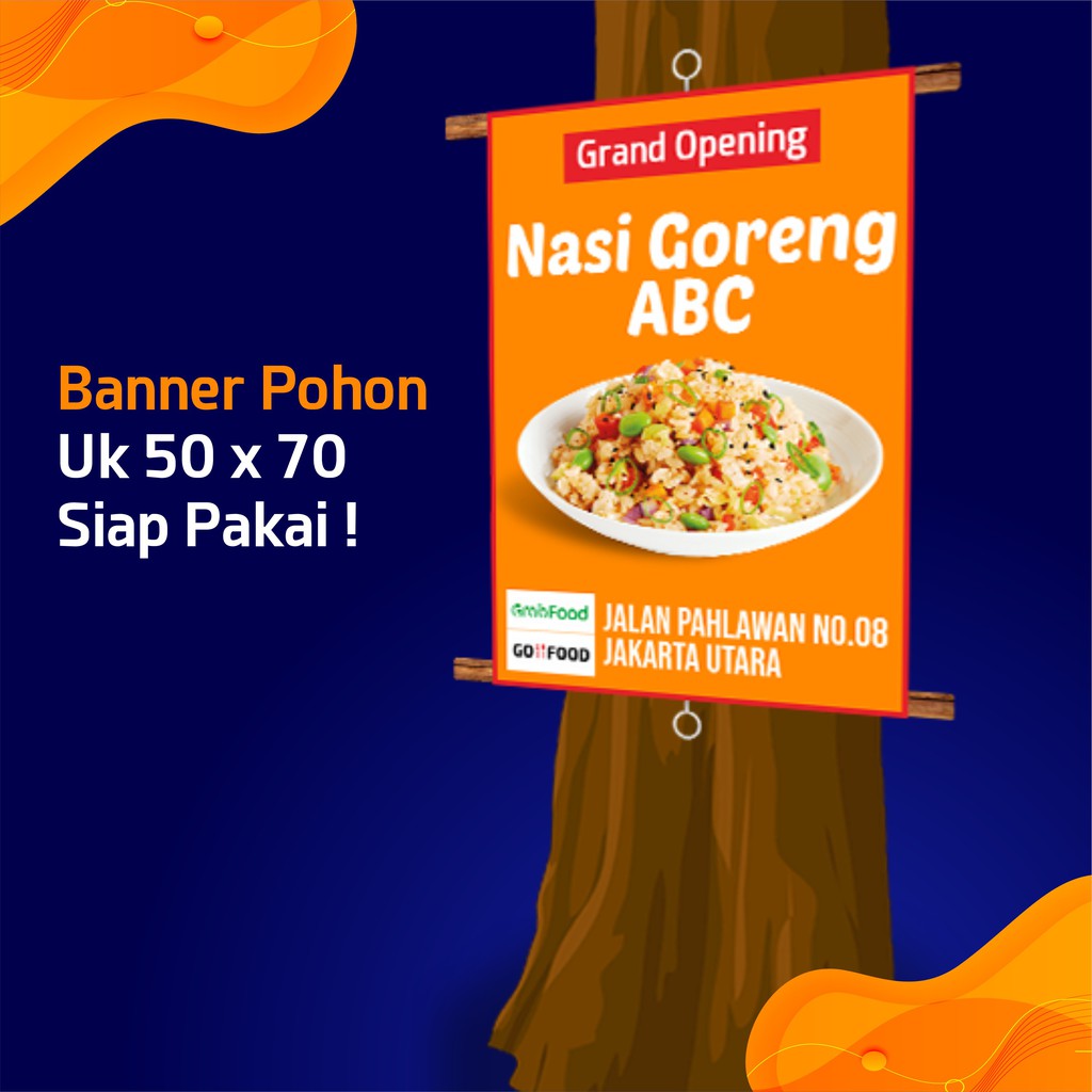 BANNER SPANDUK POHON PINGGIR JALAN | Shopee Indonesia