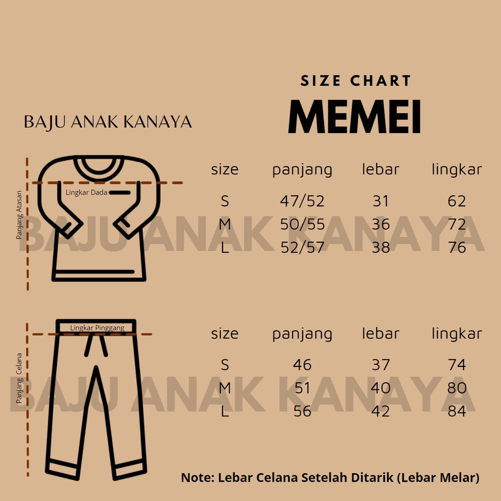 2-4TH SETELAN ANAK PEREMPUAN MEMEI ONE SET ANAK PEREMPUAN