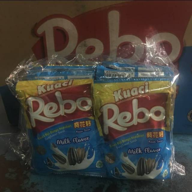 

Kuaci Rebo 10 x 13 Gram ( 1 ball isi 20pcs )