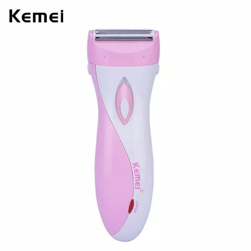 Kemei Listrik Lady Alat Cukur Epilator Lengan Kaki Ketiak Tubuh Pemangkas Rambut untuk Wajah