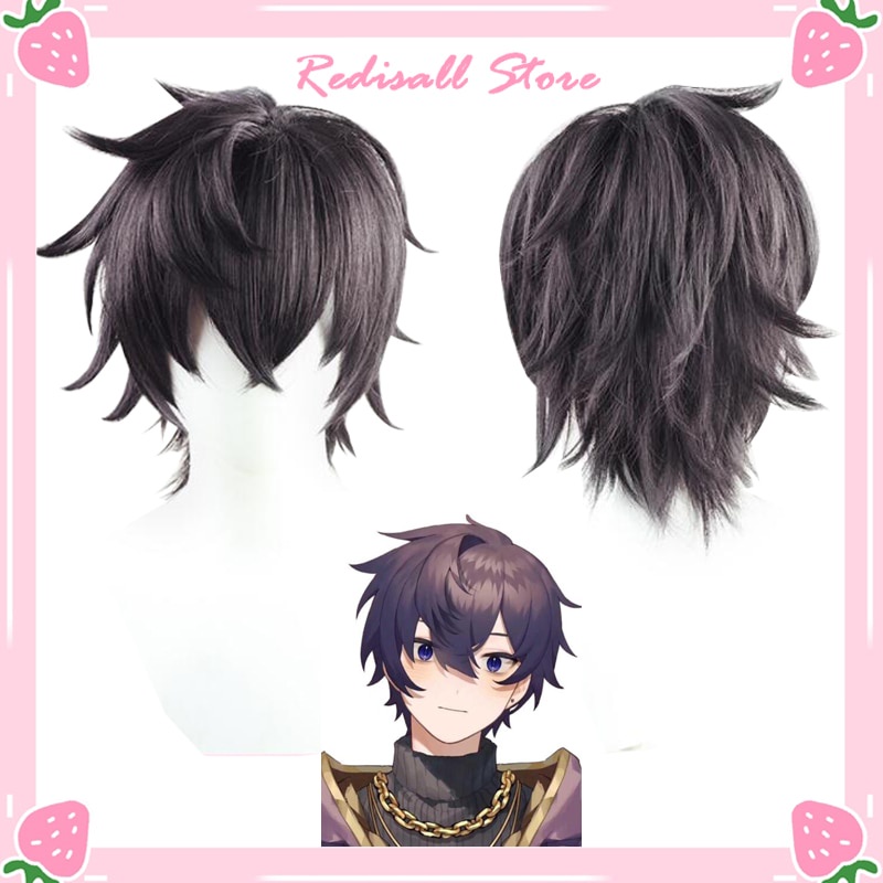 PREORDER VTuber Hololive Shoto Cosplay Wig Black Short SyntheticHair Heat Resistant for Unisex Adult