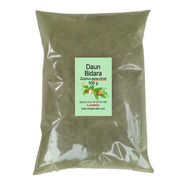 Bubuk Daun Bidara 500 gr Serbuk Widara Simplisia Sidr Widoro Ziziphus spina-christi