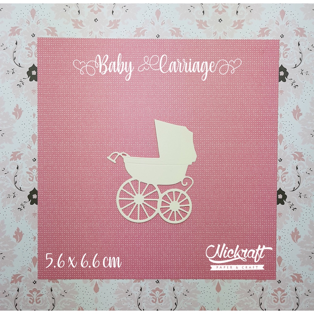

BABY CARRIAGE - Bahan Scrapbook Stroller Kereta Dorong Bayi