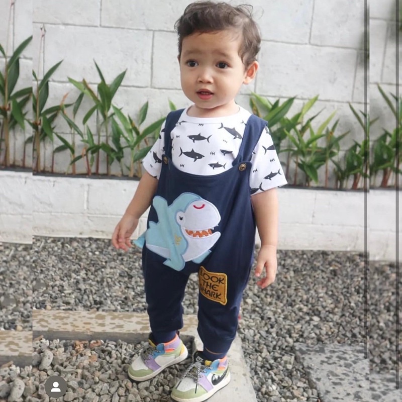 ZOO Overall Baju Setelan Kemeja Celana Pergi Jalan Fashion Anak Bayi Cowok Laki Murah Import impor timber