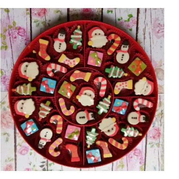 

coklat praline spesial natal toples sekat tray 5
