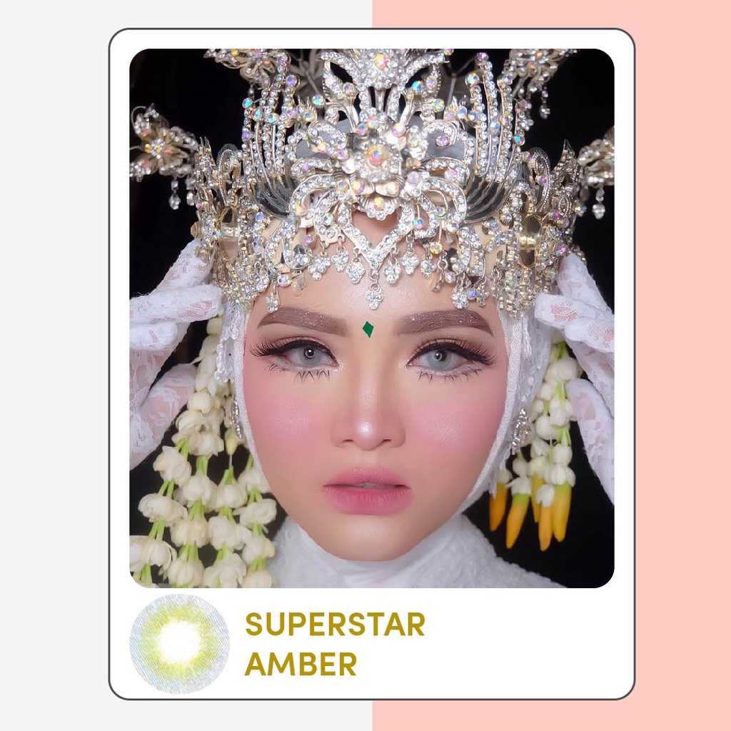 Superstar Amber softlens warna bulanan