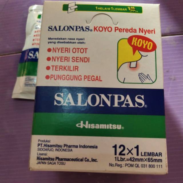 KOYO SALONPAS.SEBKS  12 LEMBAR