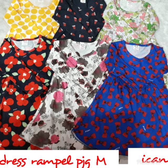 Dress Rampel Lengan Panjang  M/Gamis Anak &amp; Bayi Ev Allissa/Dress Murah