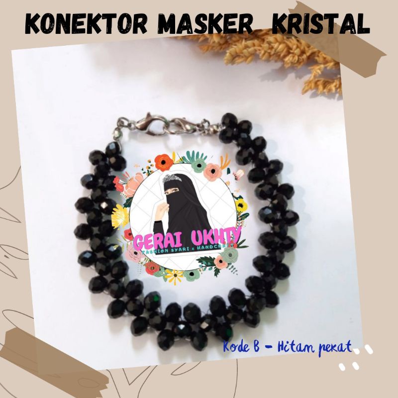 Konektor Masker Kristal| Konektor Mewah| Konektor Hijab| Konektor Murah