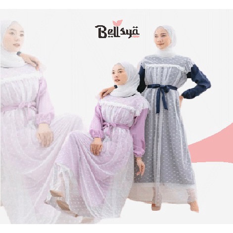 (TERMURAH & ORIGINAL)Gamis Brokat Tille Mutiara Bordir / Dress Brokat Fashien Terbaru /Gamis Pesta G