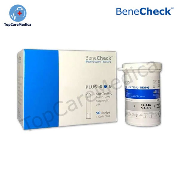 Jual BENECHECK PLUS TEST STRIP GULA DARAH (GLUKOSA) (50PCS) | Shopee ...