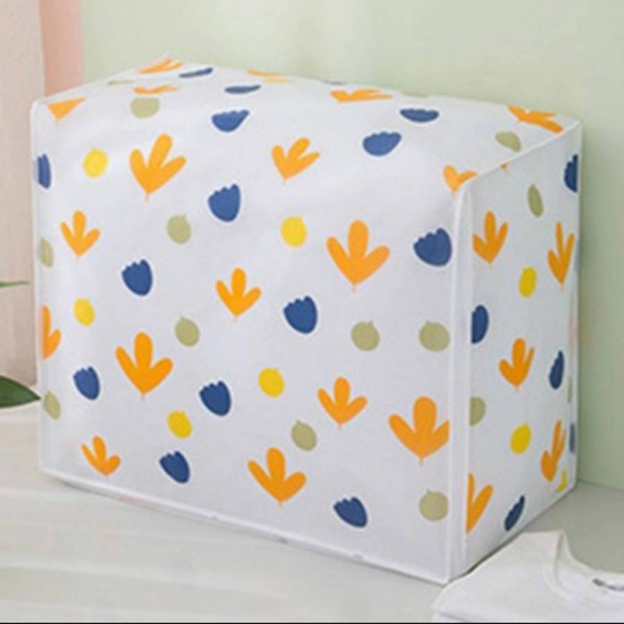 (UKURAN BESAR )Storage Bag Selimut Bed cover Tas Tempat Penyimpanan Pakaian Lipat Tahan Air Peva