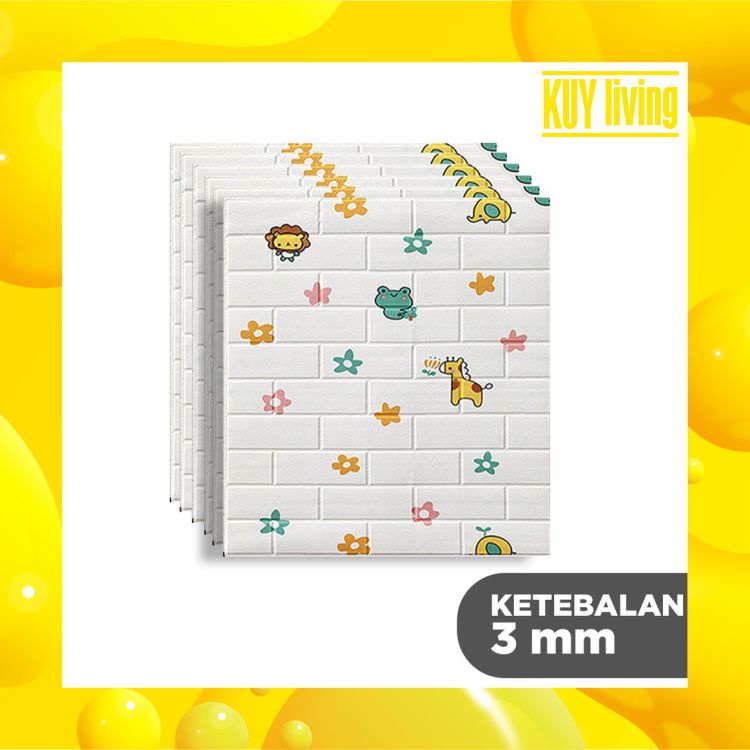 Wallpaper dinding 3d motif gambar Wallfoam Dekorasi Kamar Murah / Walpaper dinding 3d motif gambar