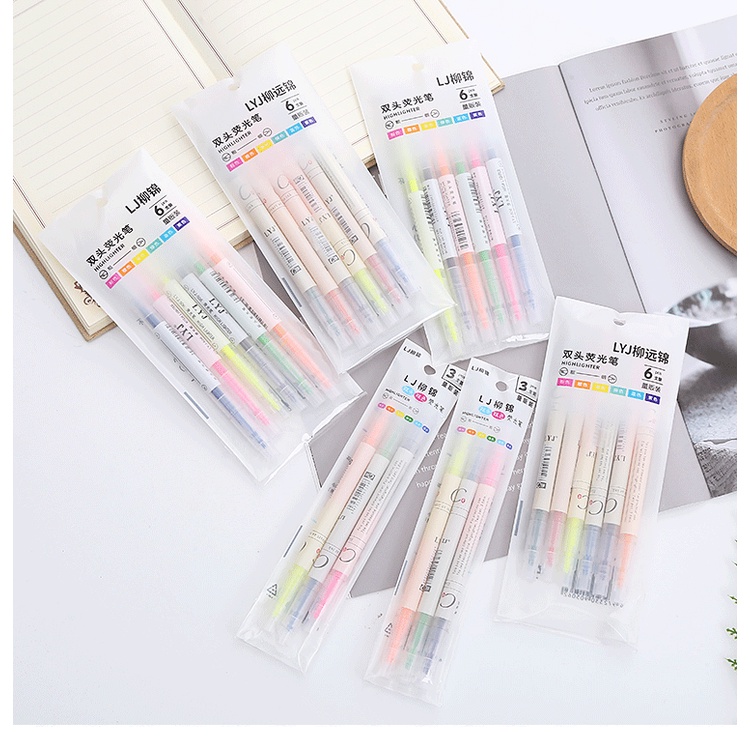 

[DZ] ST447 - 1 Set Highlighter Warna Warni / Pennda 6 12 Warna