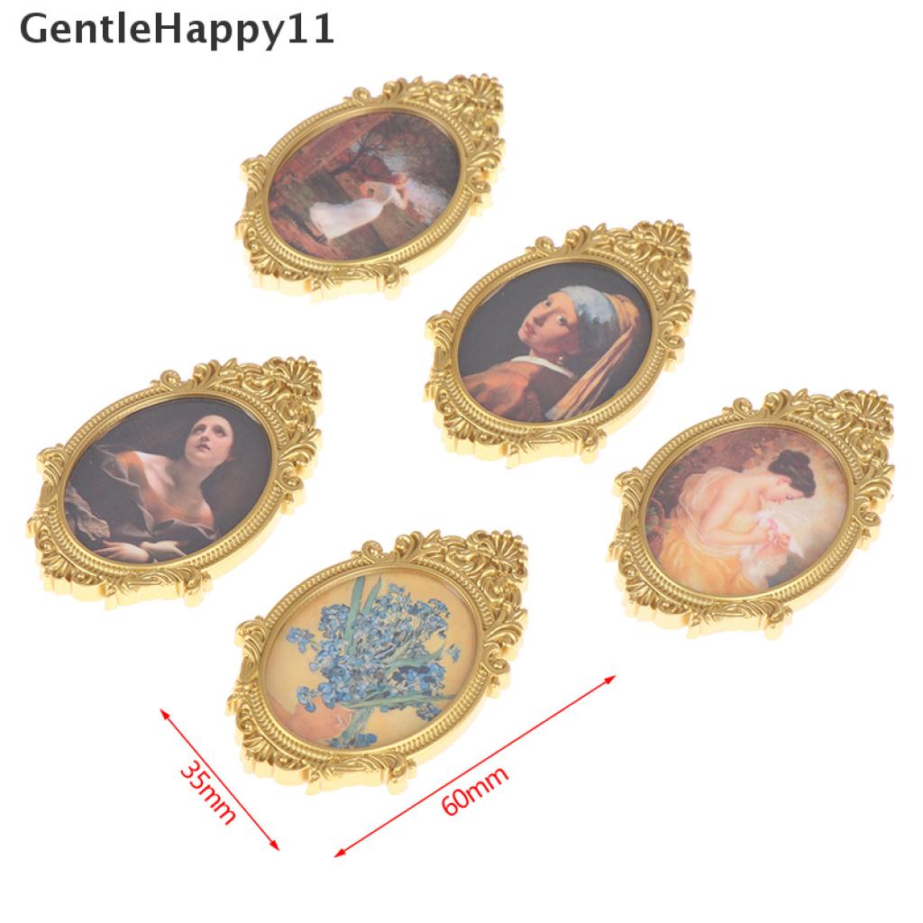 Gentlehappy Miniatur Lukisan Mural Dinding Dekorasi Rumah Boneka 1: 12