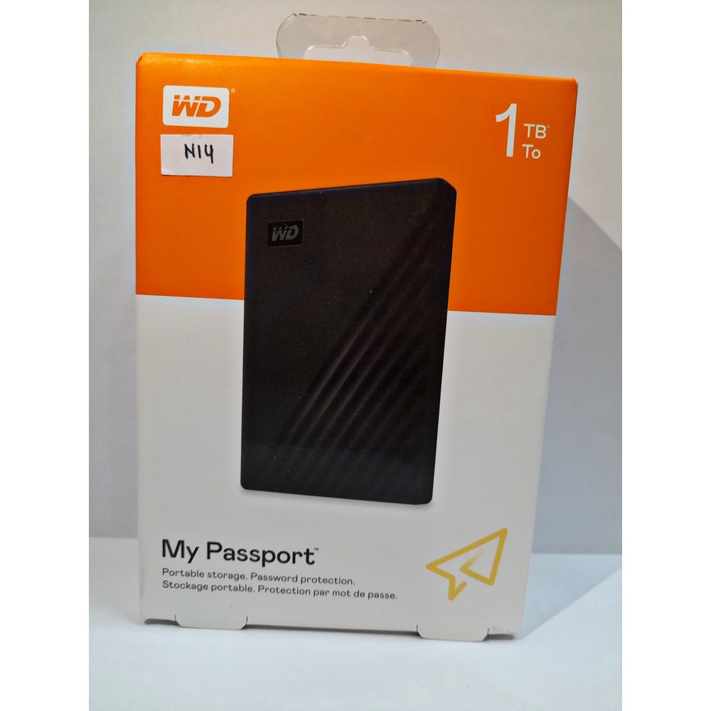 Harddisk Eksternal WD My Passport Portabel 1 TB USB 3.2 GARANSI Resmi