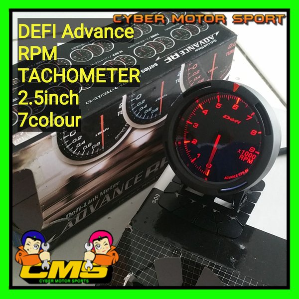 Ori Tachometer RPM 2.5inch . Indikator defi 2.5inch RPM . tachometer r