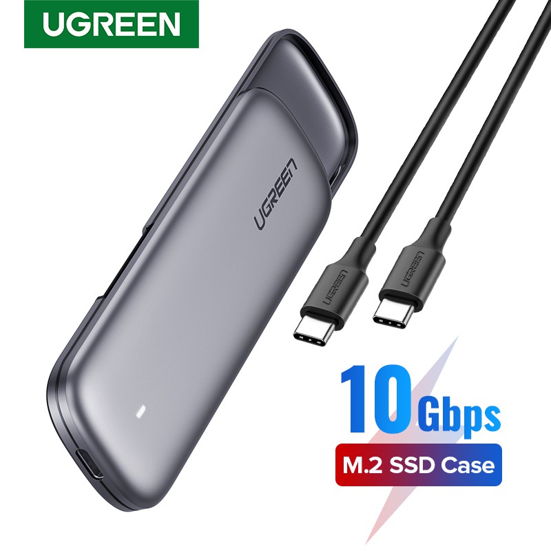 【Stok Produk di Indonesia】Ugreen Casing Enclosure SSD untuk M2 nvme NGFF