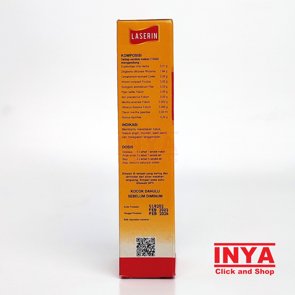 LASERIN COUGH SYRUP 110ml - Obat Batuk