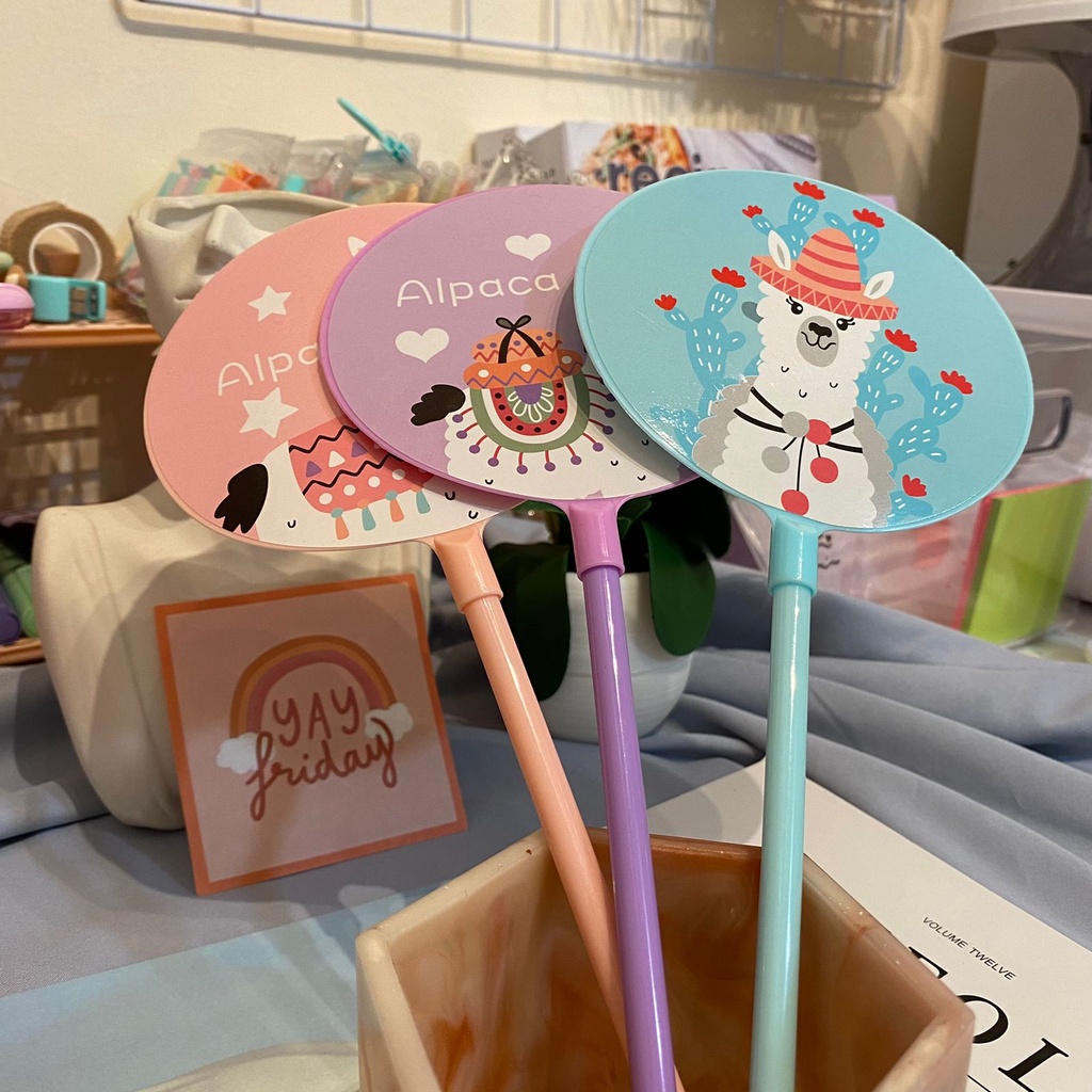 

PULPEN KIPAS ALPACA PEN PENA BANGTAN LUCU UNIK READY GROSIR COD MURAH
