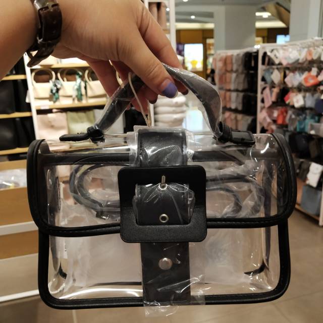 Tas wanita sling bag transparant murah by miniso best seller new elegant collection