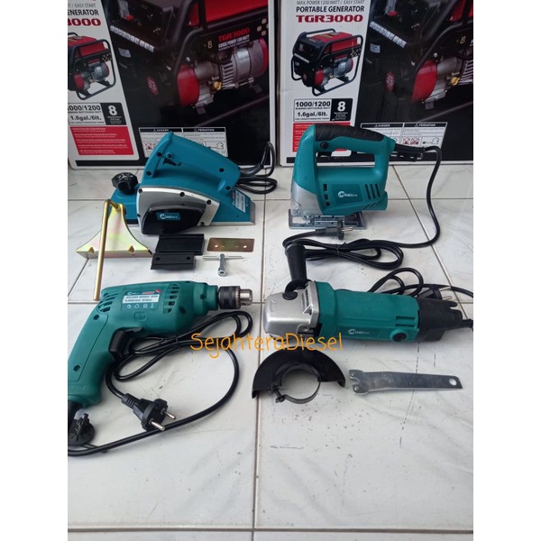 Paket (4in1) Mesin Serut Mailtank+Jigsaw Mailtank+Bor Mailtank+Gerindra Mailtank