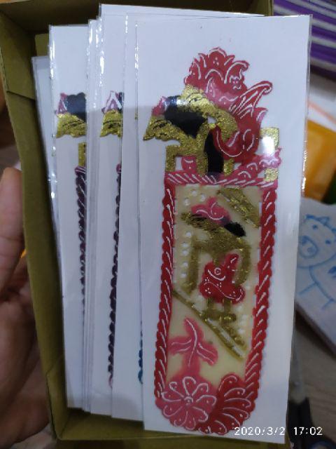 Souvenir Pembatas Buku Wayang