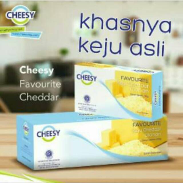 

Cheesy Favourite keju cheddar olahan 500gr