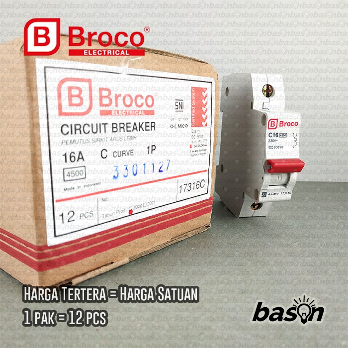 BROCO MCB 16A - 1P 17316C