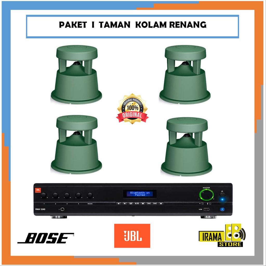 Paket Sound System Taman/Kolam Bose 360P ii dan Amplifier 1240