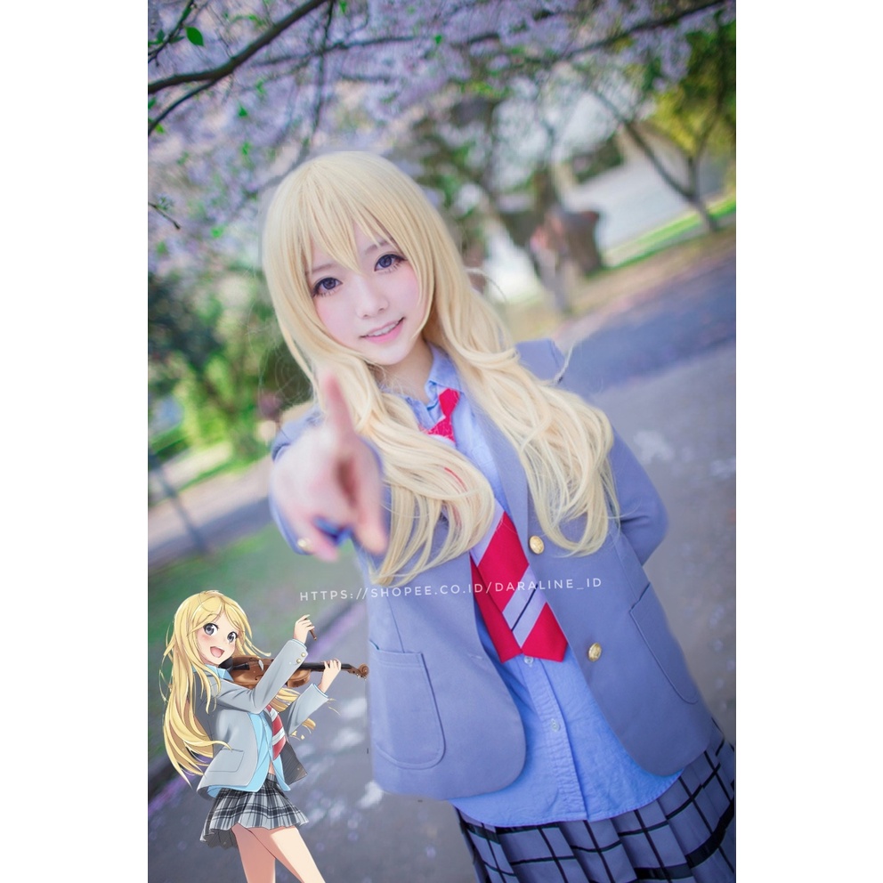 KOSTUM COSPLAY KAORI MIYAZONO SHIGATSU WA KIMI NO USO