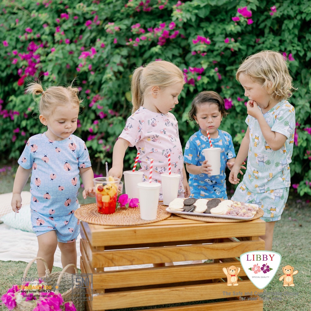 LIBBY Stelan Oblong Tipis Series Boy and Girl Fun Land and Sweet Land (1 Stel) (Tersedia varian ukuran dan motif)