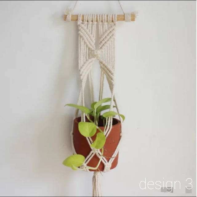 Pot gantung hanger plant hanging macrame rajut