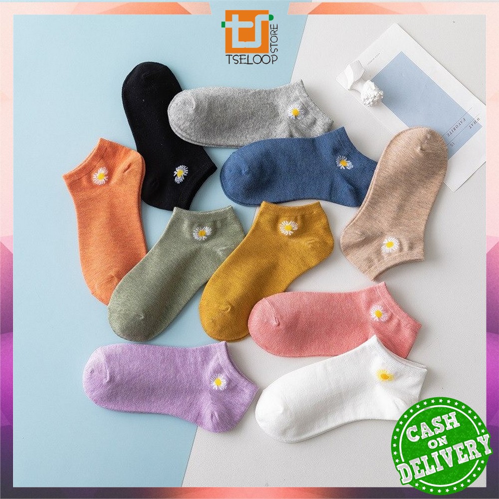 OFM - P55-P58 Kaos Kaki Pendek Dewasa / Kaos Kaki Semata Kaki Polos / Kaos Kaki Ankle Wanita Motif-5