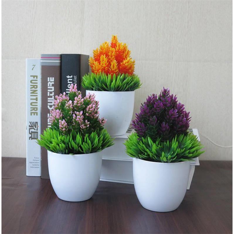 Retaily PT01 PT02 PT03 PT04 Tanaman Bunga Bonsai Plastik Dekorasi Rumah Pot Tanaman Bunga Hias Bongsai Artificial Flower Decoration