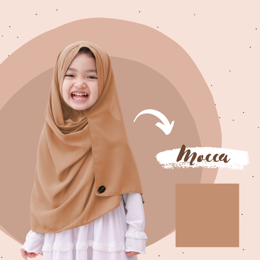 Hijab Pasmina Instan Anak Lucu BALQIST MOCCA