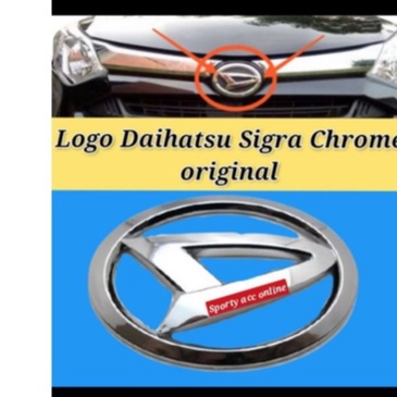 Emblem/Logo grill sigra crome