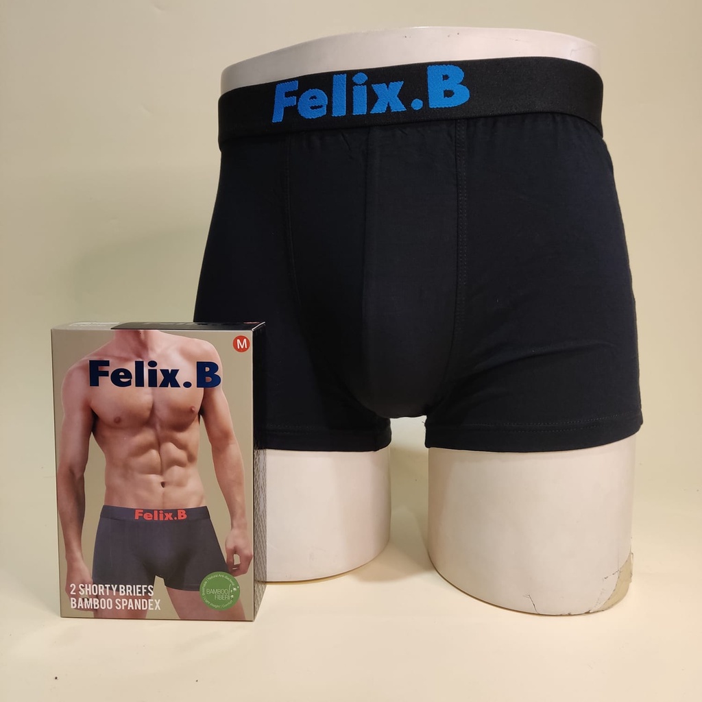 CELANA BOXER PRIA FELIX.B FB 2152 ISI 2 PCS | VISCOCSE SPANDEX