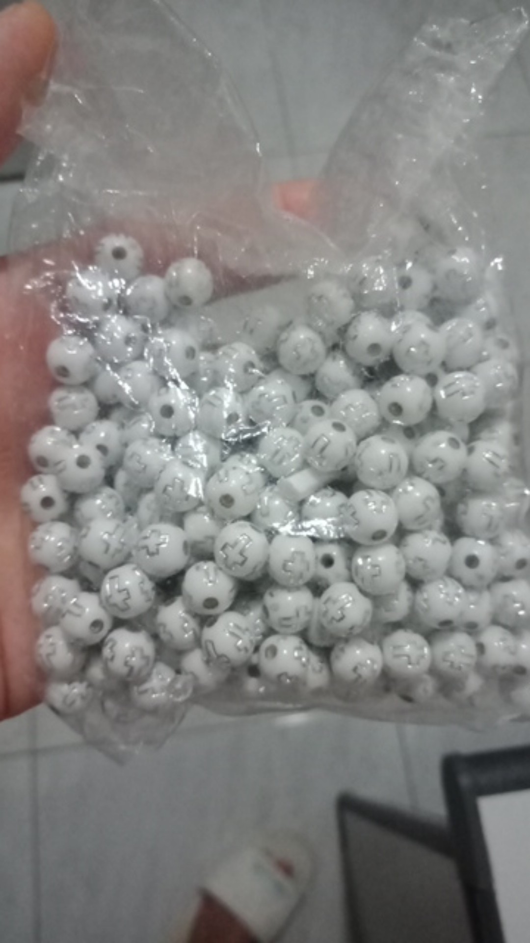 Bahan Rosario Manik Mote Salib 8 Mm